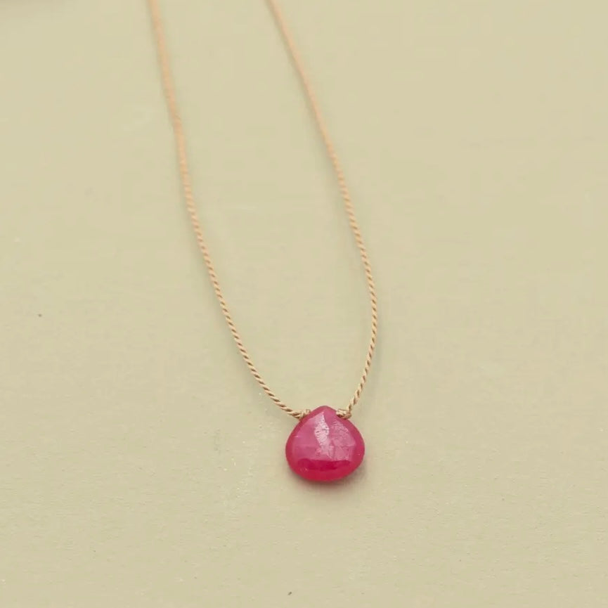 Single Gemstone Necklace