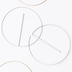 Floating Hoop Earrings