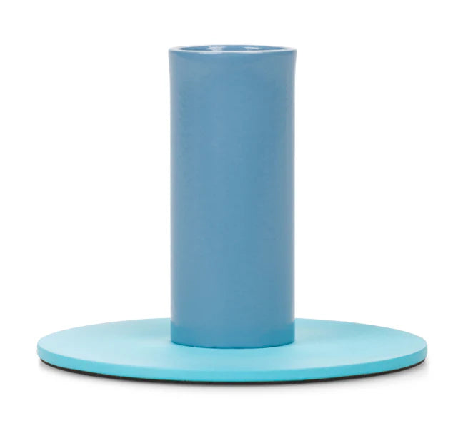 Tall Two-Tone Metal Candleholders