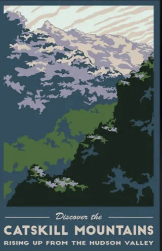 Catskill Mountains Hudson Valley Poster art