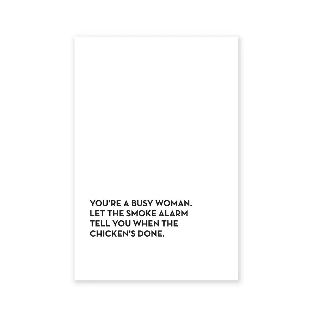 Busy Woman Tea Towel