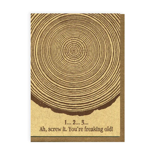 Tree Rings Birthday Card