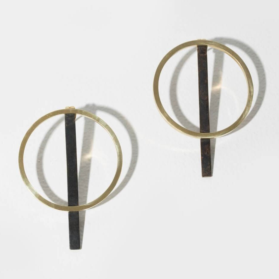 Hoop and Bar Earrings