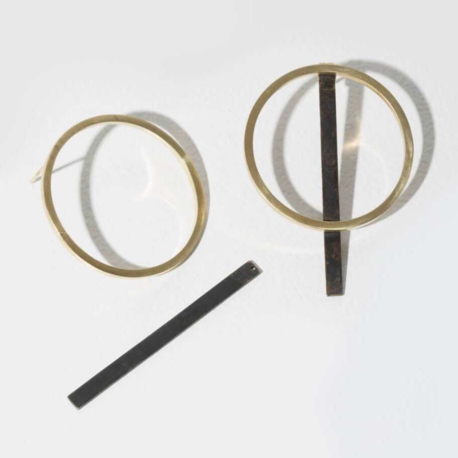 Hoop and Bar Earrings