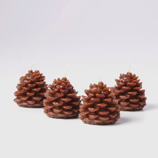 Wee Pine Cone Candles