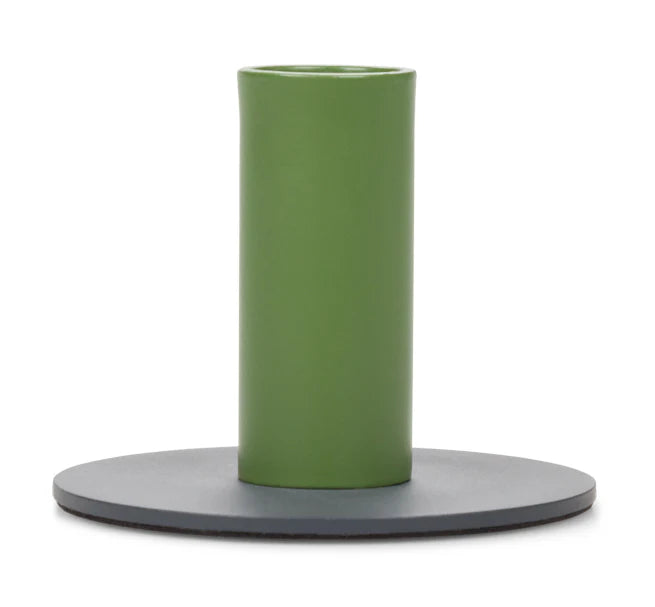 Tall Two-Tone Metal Candleholders