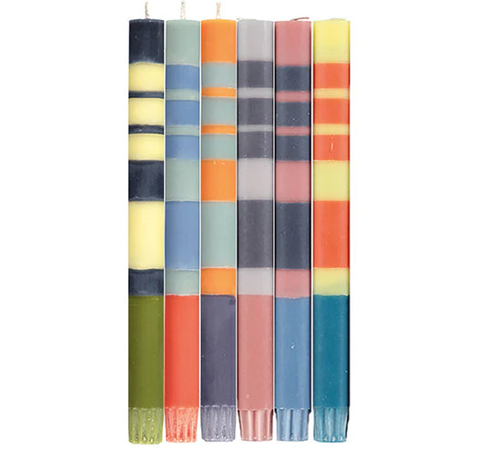 Color Block Dinner Candles