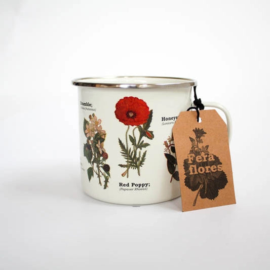 Enamel Wild Flower Mug