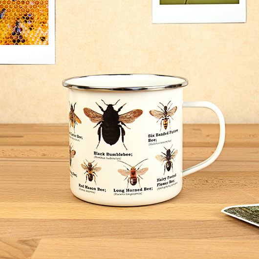 Enamel Bee Mug