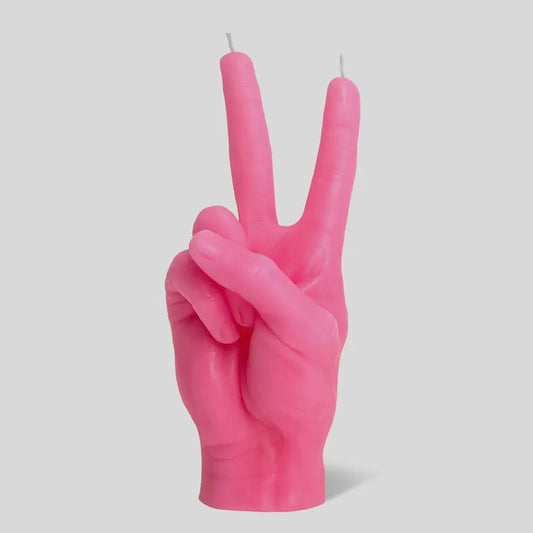 Victory Peace Hand Candle