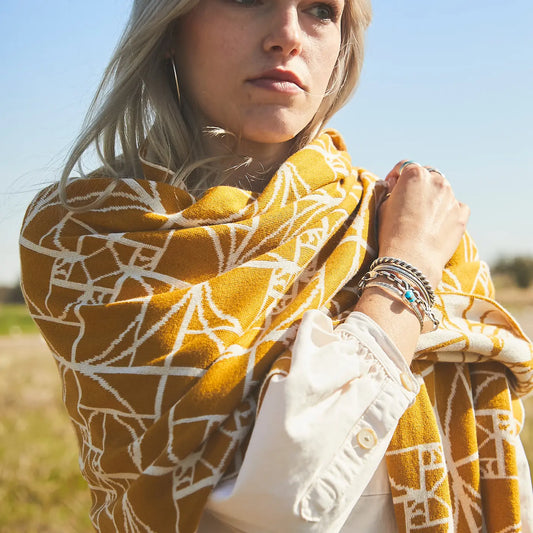 Cotton Knit Shawl