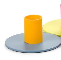 Two-Tone Metal Candleholders