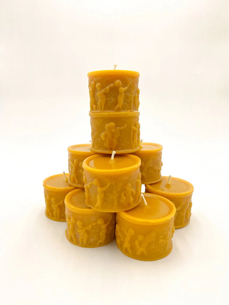 Mirth Pillar Beeswax Candle