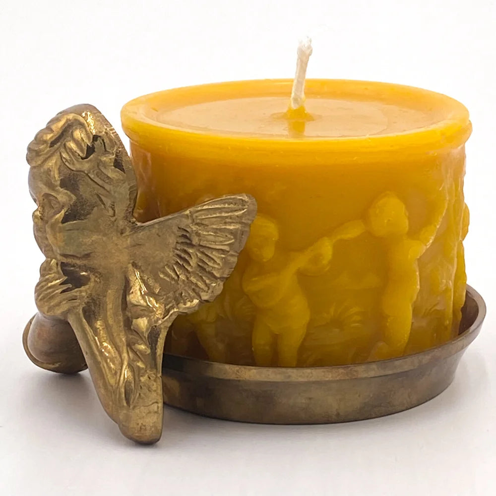 Mirth Pillar Beeswax Candle