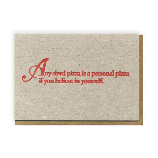 Any sized pizza card