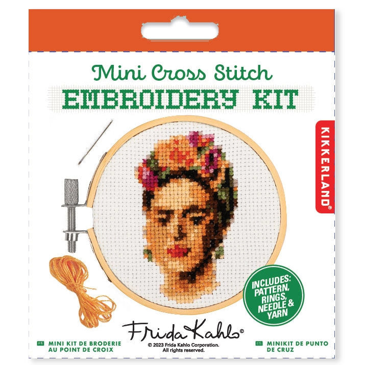 Frida Kahlo Embroidery Cross Stitch Kit