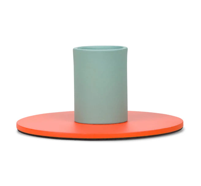 Two-Tone Metal Candleholders