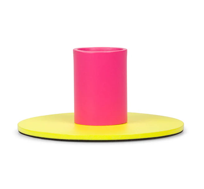 Two-Tone Metal Candleholders