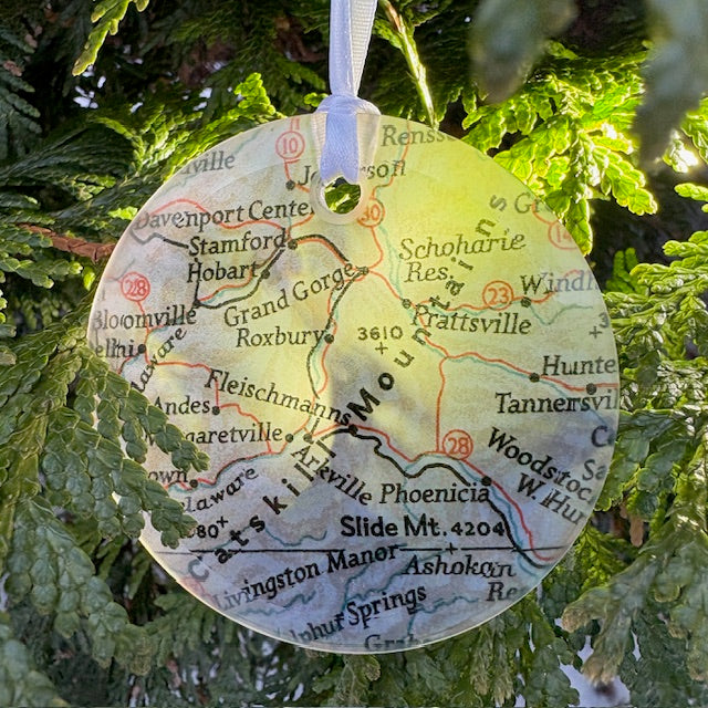 Catskills Frosted Glass Ornaments