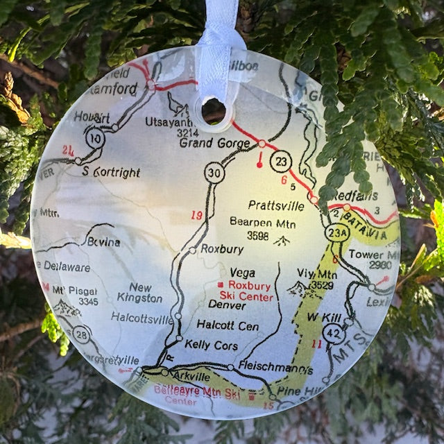 Catskills Frosted Glass Ornaments